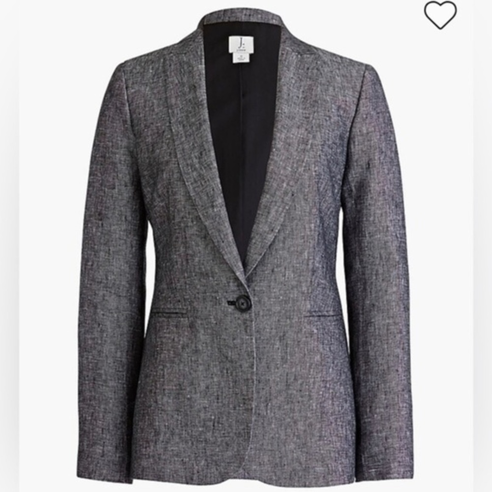 J Crew One-button linen blazer size 0